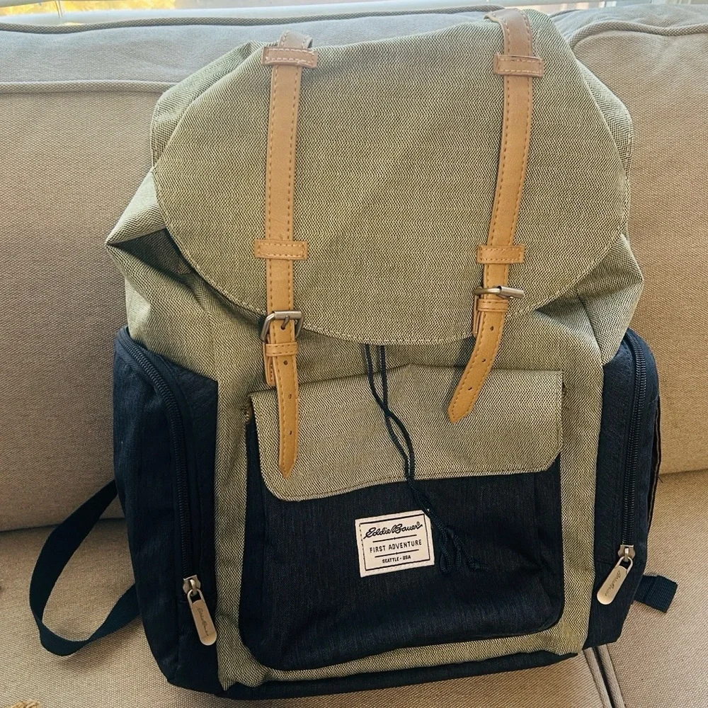 👶🏻Eddie Bauer First Adventure Elegant Baby Bag Backpack
